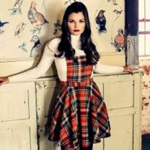 Hell Bunny "Oktober" Pinafore Dress - Picture 1 of 5